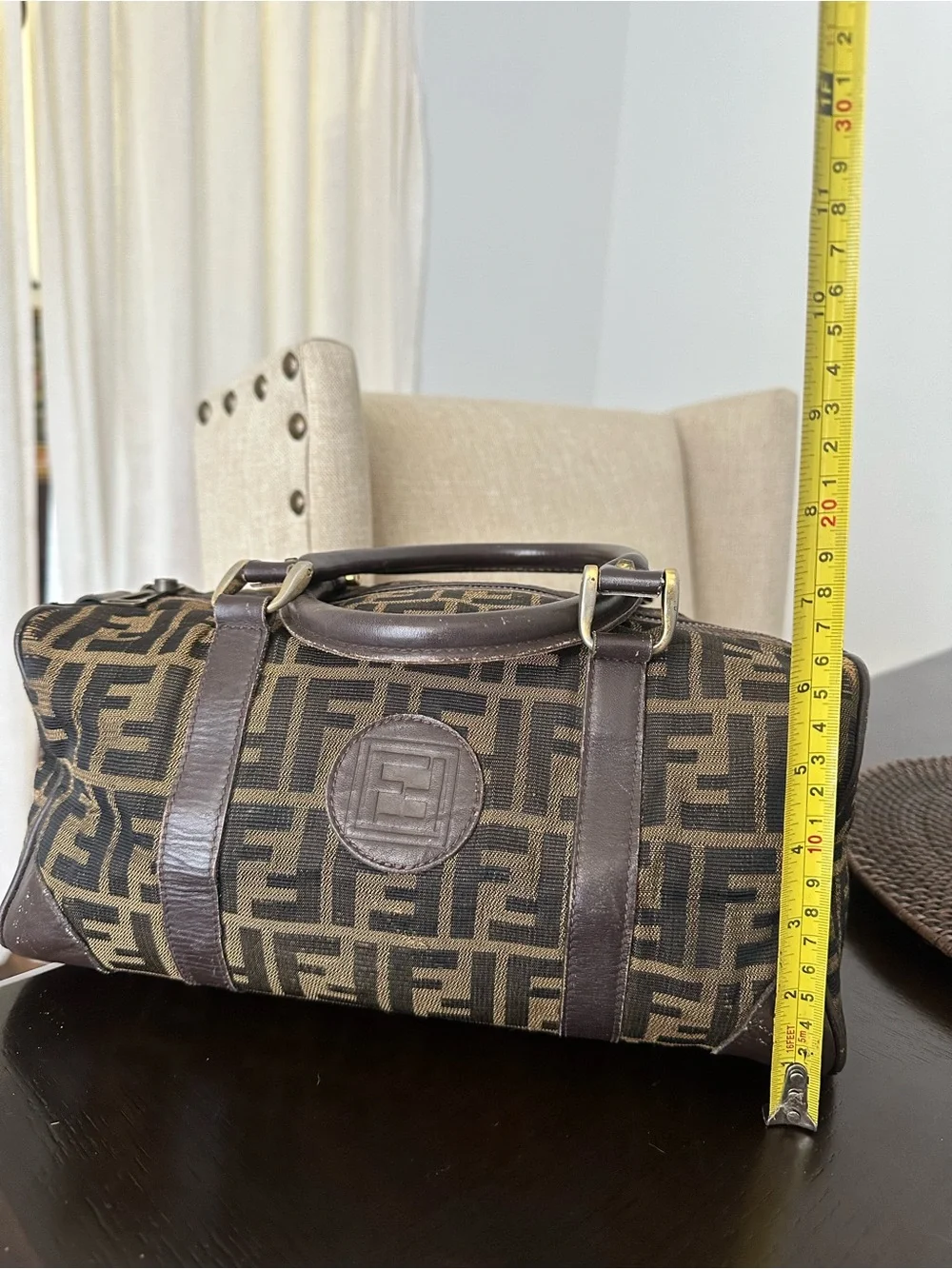 Fendi Zucca FF Boston bag